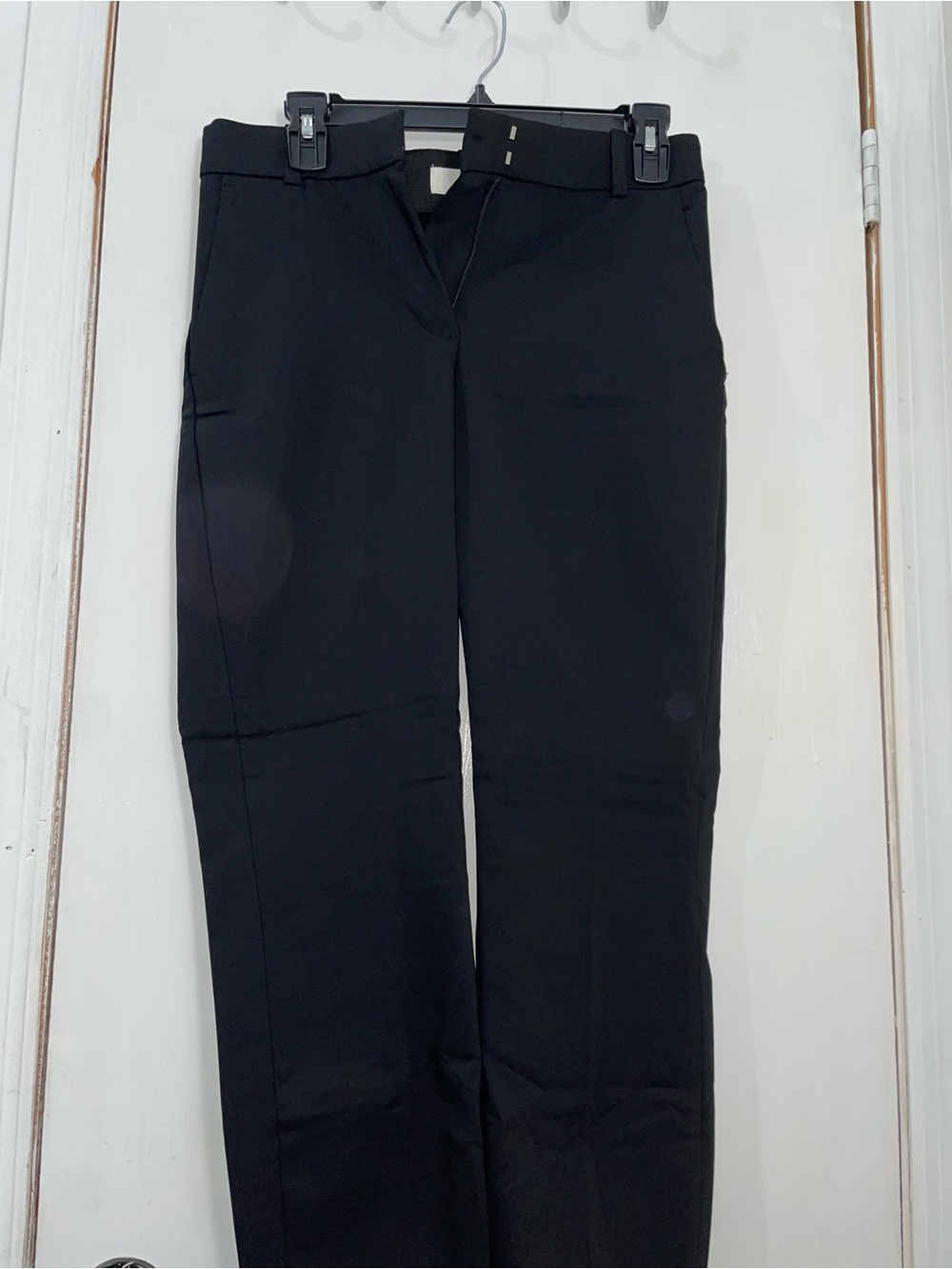 H&M Black Tailored Straight-Leg Trousers